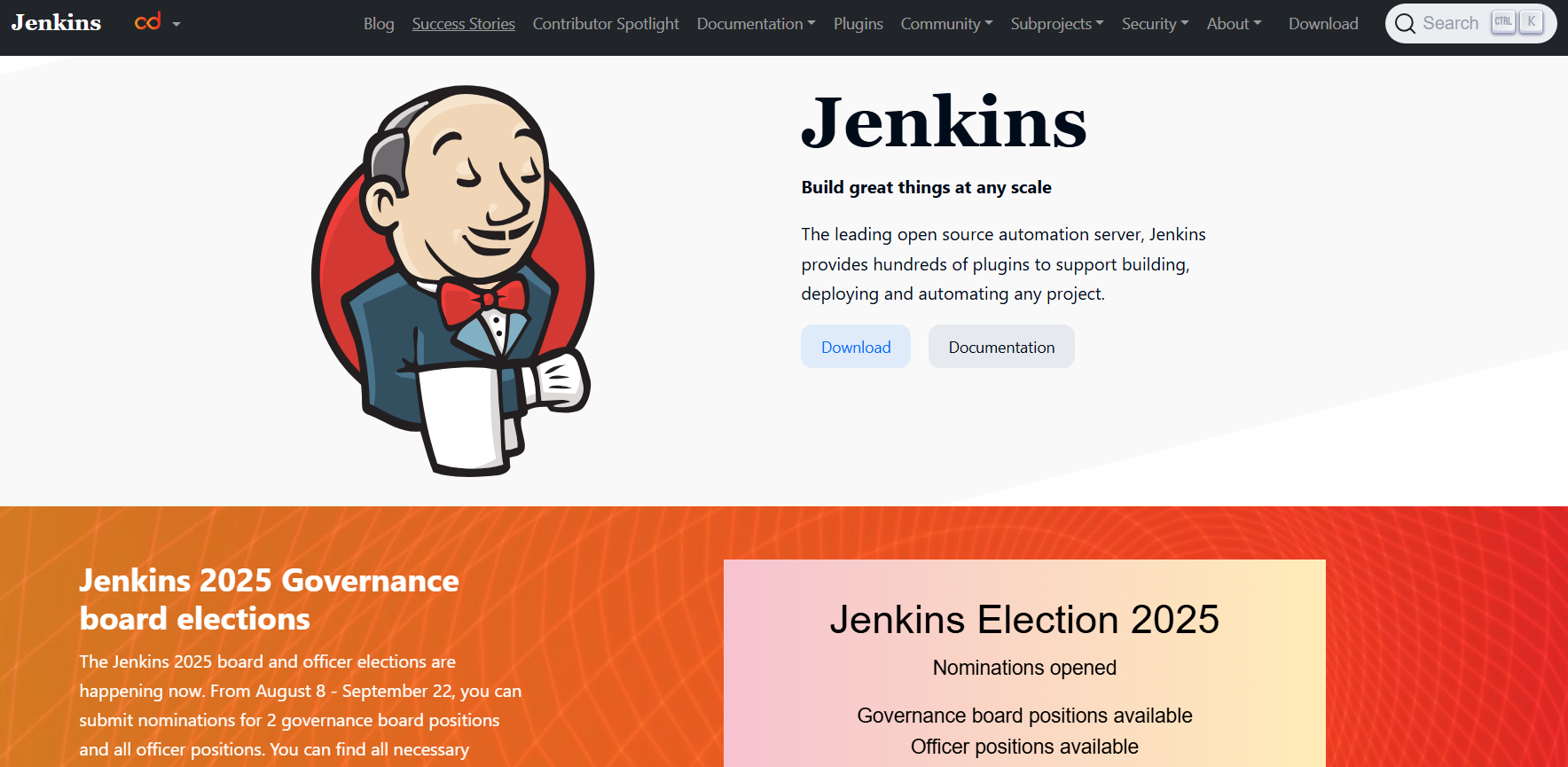 jenkins homepage